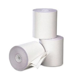 2 Ply Kitchen Till Rolls 76mm - Self Copy Rolls - White/White 20Per Box